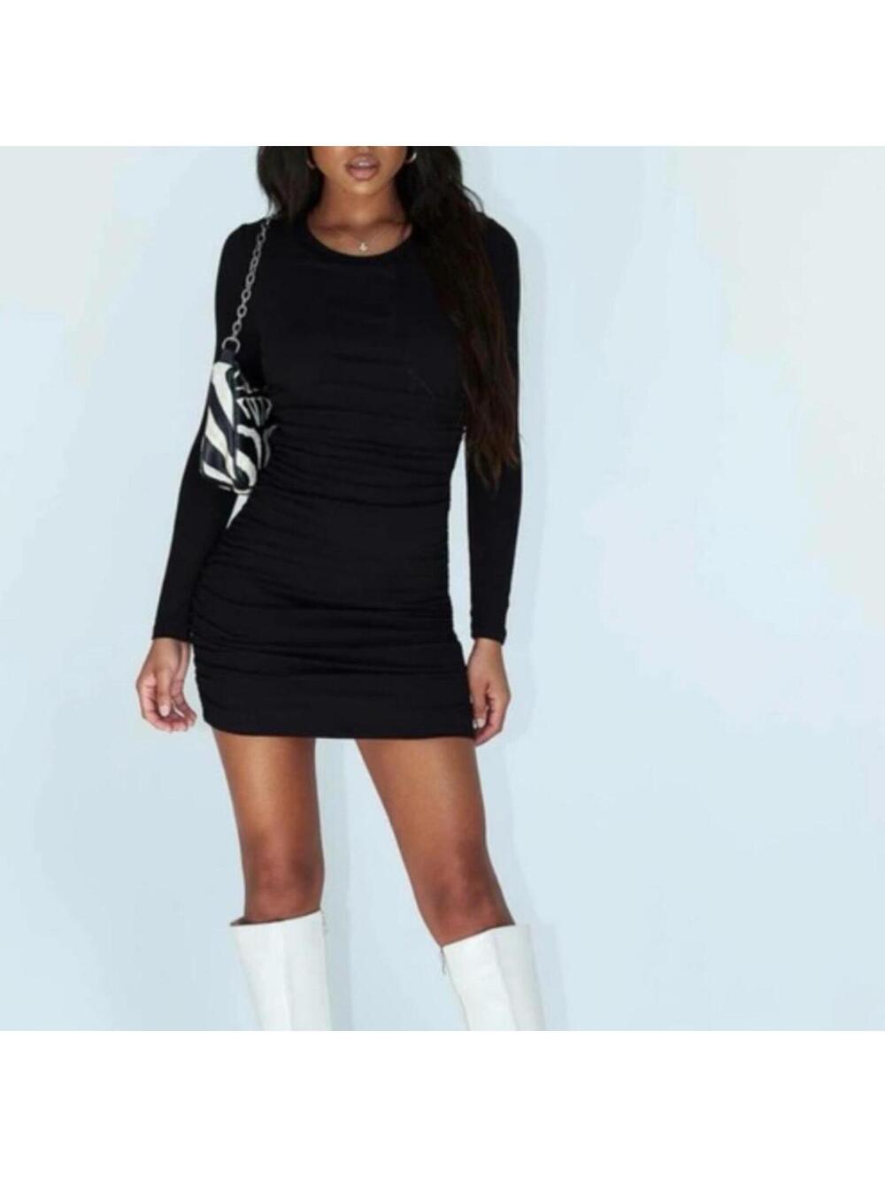 NWT Princess Polly Women's "Ayden" Black Mini Dress sz 0